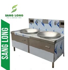 Bếp lõm đôi chảo liền - Bếp Điện Từ Sang Long - Công Ty TNHH Sản Xuất Và Thương Mại Sang Long